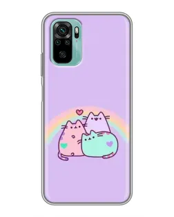 Чехол для Xiaomi Redmi Note 10 5G с картинкой «Радужные Пушины» Чехол для Xiaomi Redmi Note 10 5G с картинкой «Радужные Пушины»
