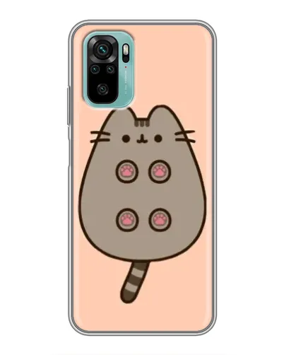 Чехол для Xiaomi Redmi Note 10 5G с картинкой «Пушин пузиком кверху»