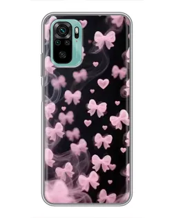 Чехол для Xiaomi Redmi Note 10 5G с картинкой «Неоновое кружево»