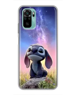 Чехол для Xiaomi Redmi Note 10 5G с картинкой «Стич на рассвете» Чехол для Xiaomi Redmi Note 10 5G с картинкой «Стич на рассвете»
