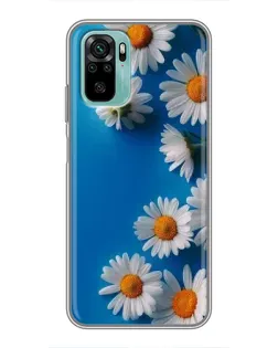 Чехол для Xiaomi Redmi Note 10 5G с картинкой «Белоснежные маргаритки»