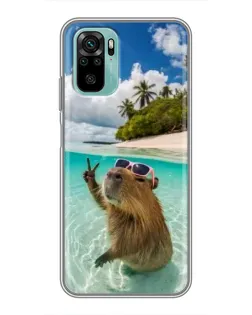 Чохол для Xiaomi Redmi Note 10 5G з картинкою «Капібара на морі» Чохол для Xiaomi Redmi Note 10 5G з картинкою «Капібара на морі»