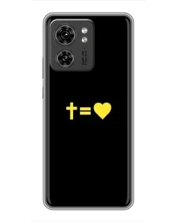 Чехол для Xiaomi Redmi Note 10 Pro 5g с картинкой «Сердце и Крест»