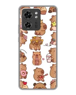 Чехол для Xiaomi Redmi Note 10 Pro 5g с картинкой «Стикерпак с капибарами»