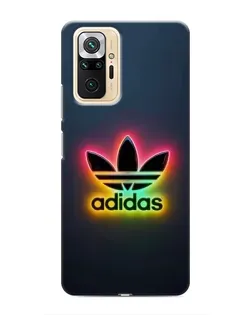 Чехол для Xiaomi Redmi Note 10 Pro с картинкой «Неоновый Adidas»