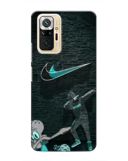 Чехол для Xiaomi Redmi Note 10 Pro с картинкой «Спортивный арт Nike»