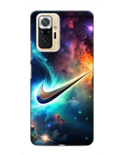 Чехол для Xiaomi Redmi Note 10 Pro с картинкой «Космический Nike Swoosh» Чехол для Xiaomi Redmi Note 10 Pro с картинкой «Космический Nike Swoosh»