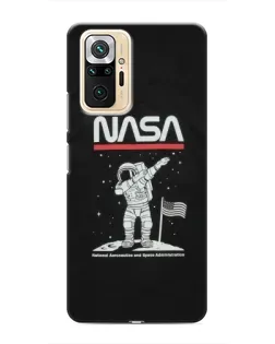 Чохол для Xiaomi Redmi Note 10 Pro з картинкою «NASA — крокуємо по Місяцю» Чохол для Xiaomi Redmi Note 10 Pro з картинкою «NASA — крокуємо по Місяцю»
