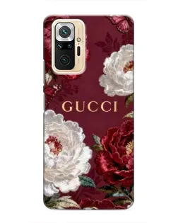 Чохол для Xiaomi Redmi Note 10 Pro з картинкою «Gucci — бордові троянди» Чохол для Xiaomi Redmi Note 10 Pro з картинкою «Gucci — бордові троянди»