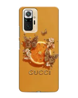 Чохол для Xiaomi Redmi Note 10 Pro з картинкою «Gucci — золоті метелики» Чохол для Xiaomi Redmi Note 10 Pro з картинкою «Gucci — золоті метелики»