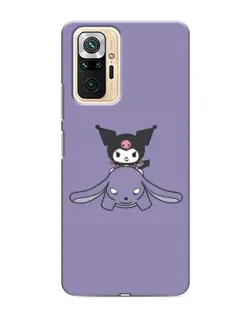Чехол для Xiaomi Redmi Note 10 Pro с картинкой «Kuromi на лиловом фоне» Чехол для Xiaomi Redmi Note 10 Pro с картинкой «Kuromi на лиловом фоне»