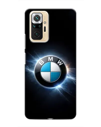 Чехол для Xiaomi Redmi Note 10 Pro с картинкой «BMW — неоновое сияние»