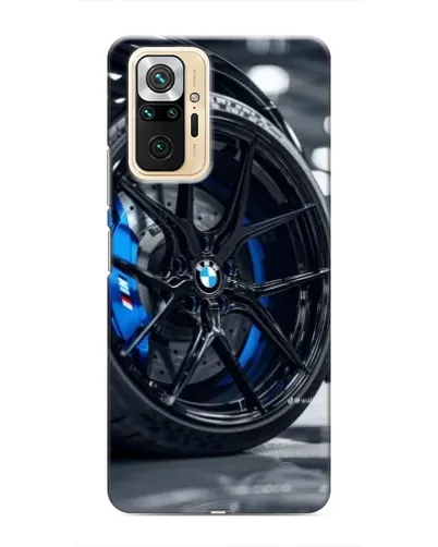 Чехол для Xiaomi Redmi Note 10 Pro с картинкой «Колесо BMW вблизи»