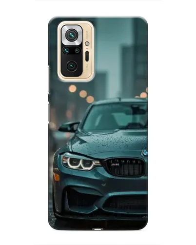 Чехол для Xiaomi Redmi Note 10 Pro с картинкой «BMW в огнях города»