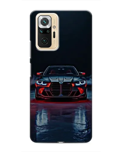 Чехол для Xiaomi Redmi Note 10 Pro с картинкой «BMW на мокрой дороге»