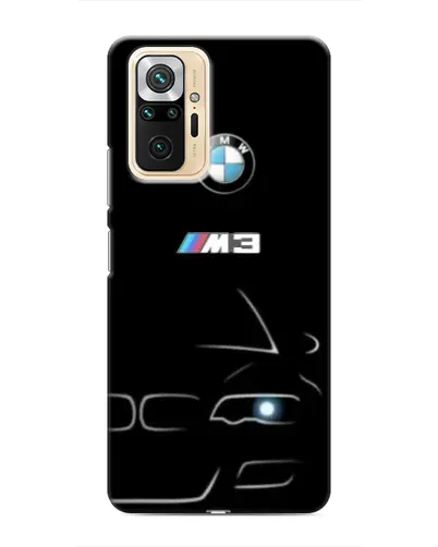 Чехол для Xiaomi Redmi Note 10 Pro с картинкой «Минималистичный принт BMW M3»