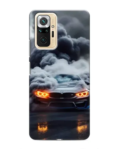 Чехол для Xiaomi Redmi Note 10 Pro с картинкой «BMW в дыму»