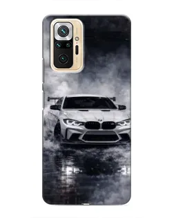 Чехол для Xiaomi Redmi Note 10 Pro с картинкой «BMW сквозь туман»