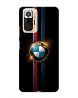 Чехол для Xiaomi Redmi Note 10 Pro с картинкой «BMW M-Power неон»