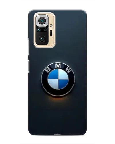 Чехол для Xiaomi Redmi Note 10 Pro с картинкой «Логотип BMW — минимализм»