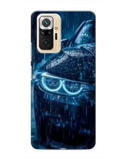 Чехол для Xiaomi Redmi Note 10 Pro с картинкой «BMW под дождем»