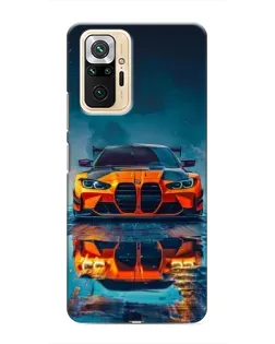 Чехол для Xiaomi Redmi Note 10 Pro с картинкой «BMW — золотая эмблема»
