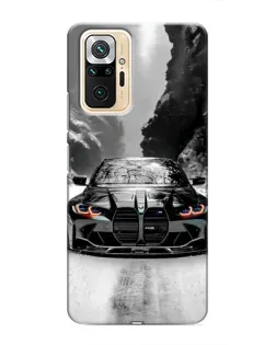 Чехол для Xiaomi Redmi Note 10 Pro с картинкой «BMW — акварельный дрифт»