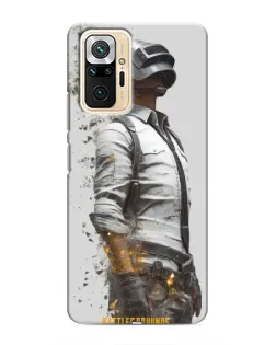 Чохол для Xiaomi Redmi Note 10 Pro з картинкою «PUBG — боєць у пилу»
