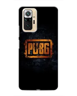 Чохол для Xiaomi Redmi Note 10 Pro з картинкою «PUBG — золотий логотип»