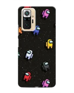 Чохол для Xiaomi Redmi Note 10 Pro з картинкою «Космічний патерн Among Us»