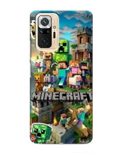 Чохол для Xiaomi Redmi Note 10 Pro з картинкою «Замок Minecraft»
