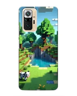 Чехол для Xiaomi Redmi Note 10 Pro с картинкой «Minecraft летний день»