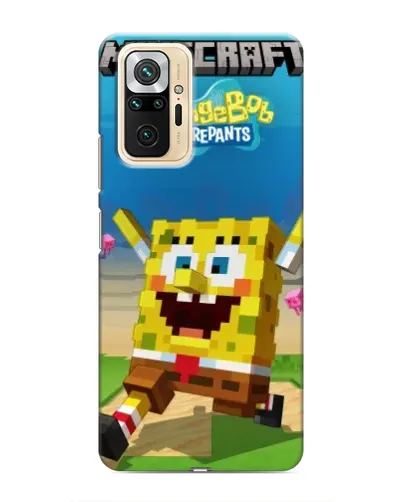 Чехол для Xiaomi Redmi Note 10 Pro с картинкой «Губка Боб Minecraft» Чехол для Xiaomi Redmi Note 10 Pro с картинкой «Губка Боб Minecraft»