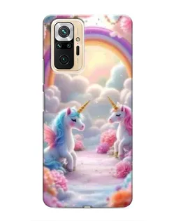 Чехол для Xiaomi Redmi Note 10 Pro с картинкой «Радуга и единороги» Чехол для Xiaomi Redmi Note 10 Pro с картинкой «Радуга и единороги»