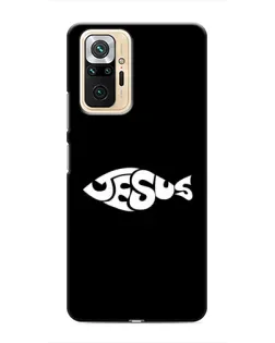 Чехол для Xiaomi Redmi Note 10 Pro с картинкой «Рыба Jesus»