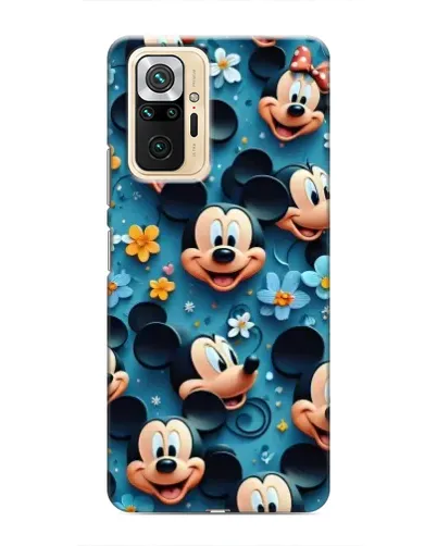 Чехол для Xiaomi Redmi Note 10 Pro с картинкой «Паттерн Микки и Минни»