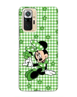 Чехол для Xiaomi Redmi Note 10 Pro с картинкой «Mickey в клетку»
