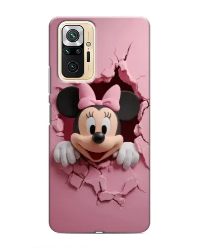 Чехол для Xiaomi Redmi Note 10 Pro с картинкой «Минни сквозь стену»