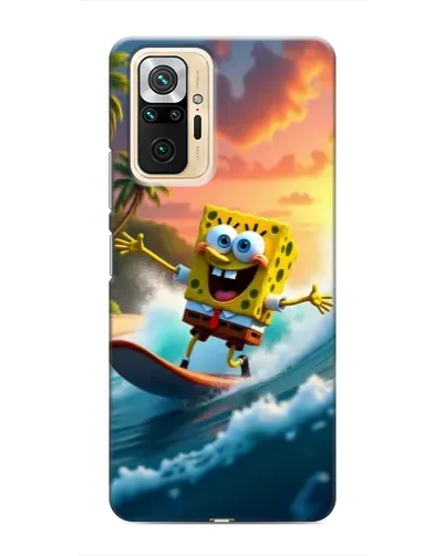Чехол для Xiaomi Redmi Note 10 Pro с картинкой «Губка Боб серфингист» Чехол для Xiaomi Redmi Note 10 Pro с картинкой «Губка Боб серфингист»