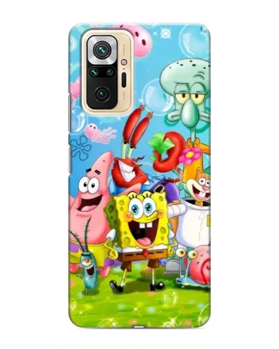 Чехол для Xiaomi Redmi Note 10 Pro с картинкой «Губка Боб и друзья» Чехол для Xiaomi Redmi Note 10 Pro с картинкой «Губка Боб и друзья»