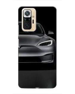 Чехол для Xiaomi Redmi Note 10 Pro с картинкой «Tesla Model S Look»
