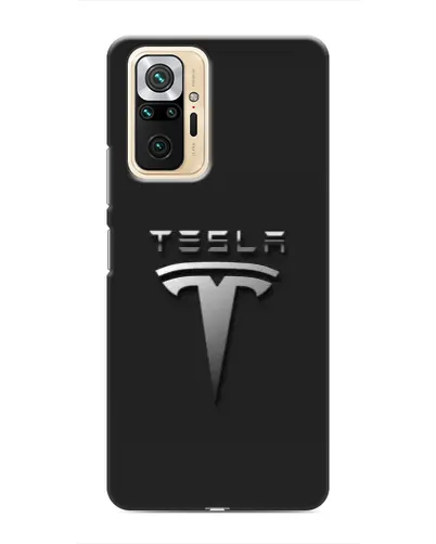 Чехол для Xiaomi Redmi Note 10 Pro с картинкой «Стальной логотип Tesla» Чехол для Xiaomi Redmi Note 10 Pro с картинкой «Стальной логотип Tesla»