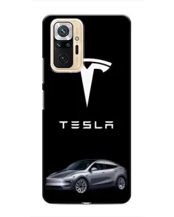 Чехол для Xiaomi Redmi Note 10 Pro с картинкой «Tesla Model Y»