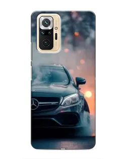 Чехол для Xiaomi Redmi Note 10 Pro с картинкой «Mercedes — ночной город»
