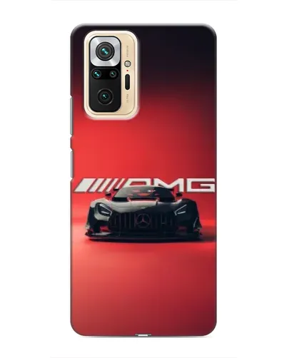 Чехол для Xiaomi Redmi Note 10 Pro с картинкой «Mercedes AMG — красная линия»
