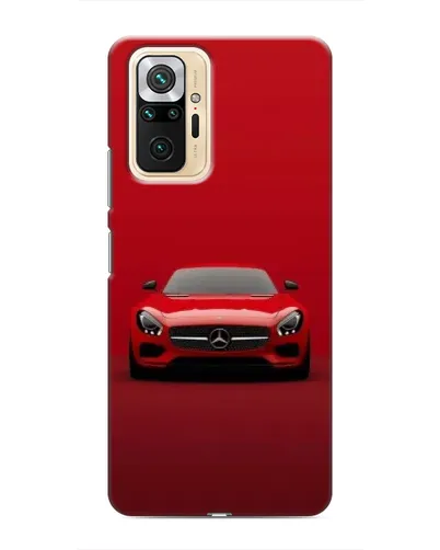 Чехол для Xiaomi Redmi Note 10 Pro с картинкой «Красный Mercedes AMG»