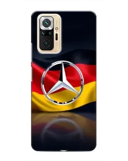 Чехол для Xiaomi Redmi Note 10 Pro с картинкой «Mercedes — флаг Германии»