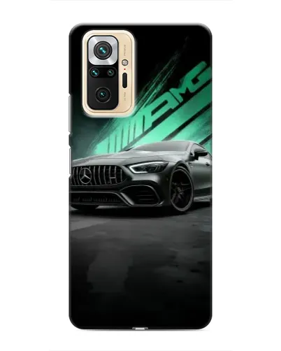 Чехол для Xiaomi Redmi Note 10 Pro с картинкой «Темный Mercedes AMG»