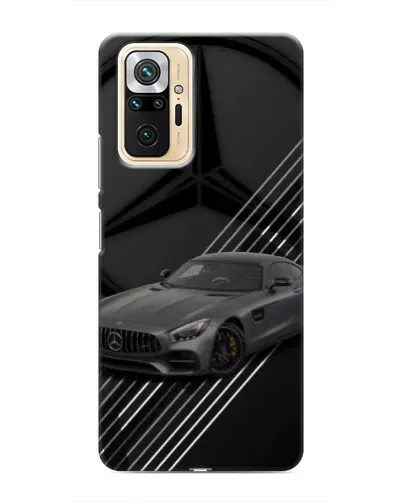 Чехол для Xiaomi Redmi Note 10 Pro с картинкой «Mercedes AMG — графика»