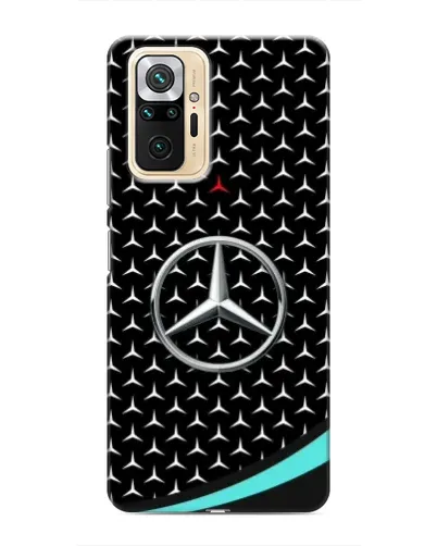 Чехол для Xiaomi Redmi Note 10 Pro с картинкой «Mercedes — бирюзовый акцент»